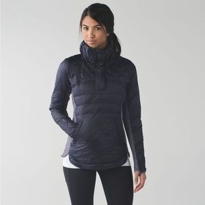 Lululemon Down For A Run Pullover - Black Grape - size 6